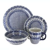 Blue Rose Polish Pottery Manufaktura Dinnerware (4PC)