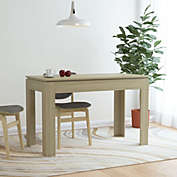 vidaXL Dining Table Sonoma Oak 47.2"x23.6"x29.9" Engineered Wood