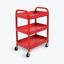 Luxor ATC332 - Adjustable Utility Cart - Three Shelves