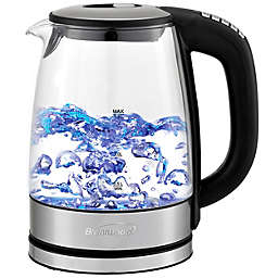 Brentwood Glass 1.7 Liter Electric Kettle with 6 Temperature Presets in Black