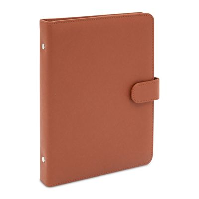 Okuna Outpost Vintage Album with Snap Fastener for 4x6 Inch Photos, 112 Capacity (Brown Leather)