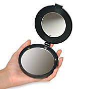 Floxite Compact & Mini Vanity Mirror - Magnifies 10x with LED lights and stand