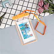 Nice Store Transparent touchable mobile phone case PVC fluorescent mobile phone waterproof bag (180*105mm-Black)