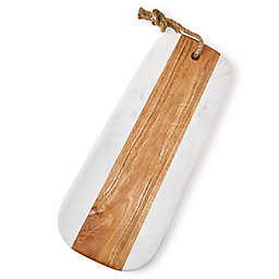 GAURI KOHLI Sulguni Marble & Wood Cutting Board - White