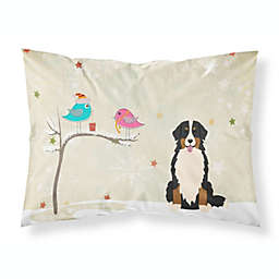 Caroline's Treasures Christmas Presents between Friends Bernese Mountain Dog Fabric Standard Pillowcase 30 x 20.5