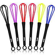 Glamlily Mini Whisks for Hair Dye Color Mixing (7 x 1.2 In, 6-Pack)