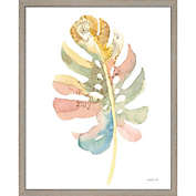 Great Art Now Boho Tropical Leaf II on White by Danhui Nai 17-Inch x 21-Inch Framed Wall Art