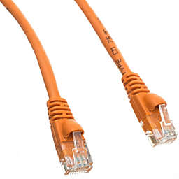 Cable Wholesale Cat5e Orange Ethernet Patch Cable, Snagless/Molded Boot, 150 foot