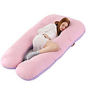 Kitcheniva Pregnancy Pillow(2 Sides)-U Shaped Maternity Body Pillow, Purple & Pink