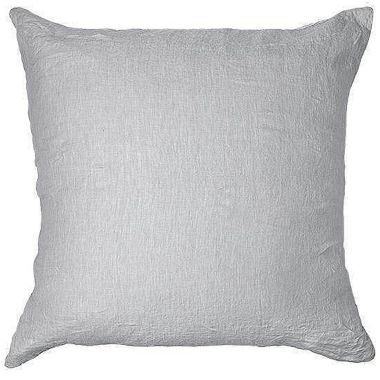 26" x 26" French Linen Euro Pillow with removable Sham - Pebble Heather/Pinstripe BOKSER HOME. View a larger version of this product image.
