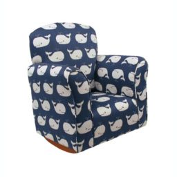 Brighton Home Furniture Toddler Rocker in Whale Tales Cotton