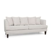 GDFStudio Lilburn Contemporary Pillow Back 3 Seater Sofa