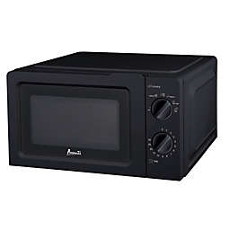 0.7 Cu. Ft. Black Countertop Manual Microwave Oven