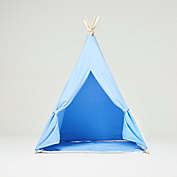 RocketBaby Teepee Play Tent Light Blue with Cushion