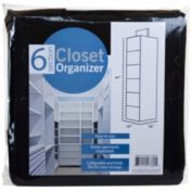 6 Section Hanging Storage Closet Organizer