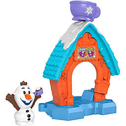 Fisher-Price Little People - Disney Frozen Olaf's Cocoa Cafe playset with Snowman Figure