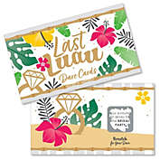 Big Dot of Happiness Last Luau - Tropical Bachelorette Party and Bridal Shower Game Scratch Off Dare Cards - 22 Count