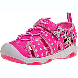 Disney Minnie Mouse Girls' Open-Closed Toe Light Up Sandals
