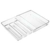 mDesign Expandable Cutlery Organizer Tray