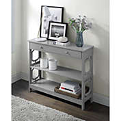 Convenience Concepts Omega 1 Drawer Console Table, Gray