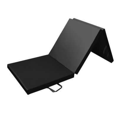 PRISP 6'x2' Folding Exercise Mat - Tri-Fold Gymnastics Mat for Home Gym and Fitness Workouts, 2" Thick