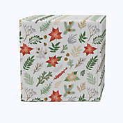 Fabric Textile Products, Inc. Napkin Set of 4, 100% Cotton, 20x20", Christmas Plants & Flowers