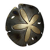 Mayrich 15 Inch Sparkling Glossy Metal Sand Dollar Wall Hanging Sculpture Home Decor