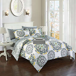 Chic Home Medallion Modern Pattern Microfiber 6/8 Pieces Comforter Bed In A Bag Sheet Set & Decorative Shams - Twin 66