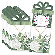 Big Dot of Happiness Boho Botanical - Greenery Party Money and Gift Card Sleeves - Nifty Gifty Card Holders - Set of 8
