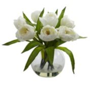 HomPlanti Tulips Arrangement w/Vase