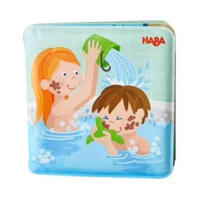 HABA Paul & Pia - Magic Bath Book - Wipe with Warm Water and the &quot;Muddy&quot; Pages Come Clean
