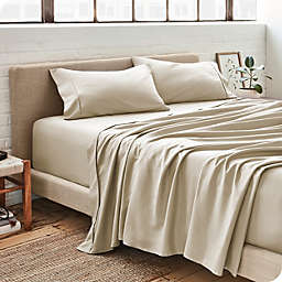 Bare Home Sheet Set - Premium 1800 Ultra-Soft Microfiber Sheets - Double Brushed - Hypoallergenic - Wrinkle Resistant (Sand, Full XL)