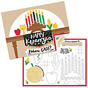 Big Dot of Happiness Happy Kwanzaa - Paper Coloring Sheets - Activity Placemats - Set of 16