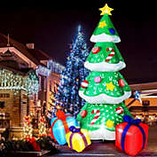 CAMULAND 7FT Inflatable Christmas Tree Santa Ornament LED Lights Outdoor Yard Decoration