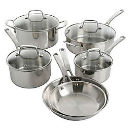 Martha Stewart 10pc Stainless Steel Cookware Set