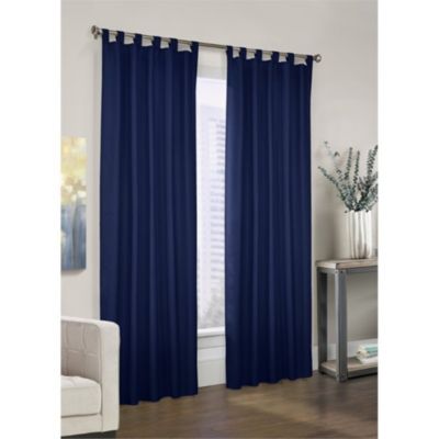 Commonwealth Thermalogic Prescott 2-Piece Fashionable and Functional Tab Top Panel - 80x63" - Navy