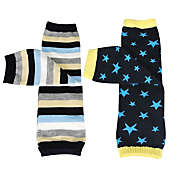 Wrapables Colorful Baby Leg Warmers (Set of 2) / Stars & Stripes Blue