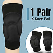 Infinity Merch 2 x Professional Knee Pads Leg Protector For Sport Work Black