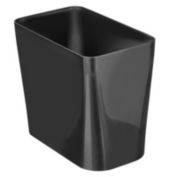 mDesign Rectangular Trash Can Wastebasket, Garbage Bin - Plastic