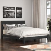 Galano Payne Wood Frame Queen Platform Bed with Headboard
