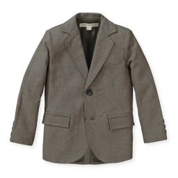 Hope & Henry Boys' Classic Suit Jacket (Dark Taupe Herringbone, 18-24 Months)