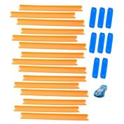 Hot Wheels, Track Builder, Straight Track Includes 15 Feet of Track and a Bonus Car