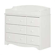 South Shore Angel Changing Table 6-Drawers - Pure White