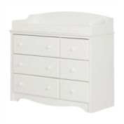 South Shore Angel Changing Table 6-Drawers - Pure White