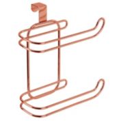 mDesign Over Tank Toilet Tissue Paper Roll Holder / Dispenser