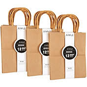 Juvale Medium Kraft Paper Gift Bags with Handles (Brown, 8 x 10 Inches, 36 Count)