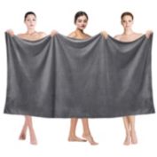 JML 2 Pack Highly Absorbent 40"x80" Bath Sheet - Grey