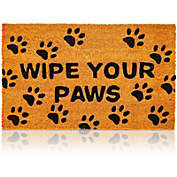 NEW Kempf Wipe Your Paws Coco Doormat Rubber Backed 18 by 30 0.5 Inch 