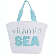 Mina Victory Vitamin Sea White Beach Tote Bag