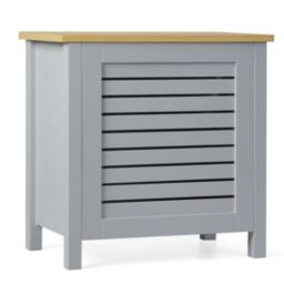 Slickblue Wooden Kids Toy Storage Organizer  with Lid-Gray
